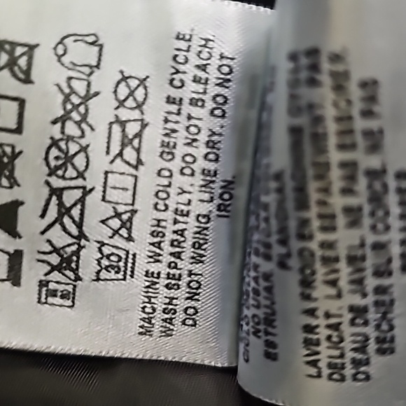 Vintage Guess Women's Jacket Small Black Faux Leather Full Zip Motorcycle Jacket - Picture 7 of 8